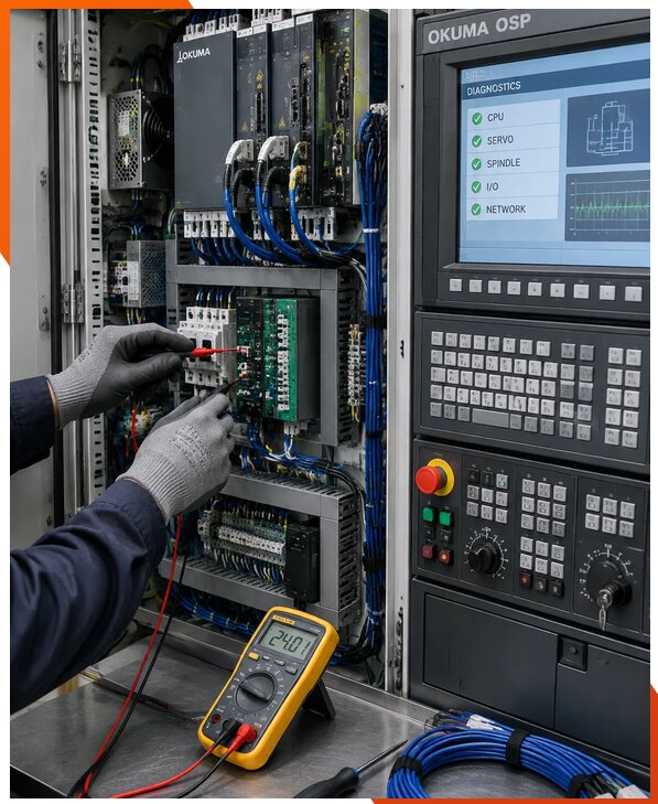 Ремонт систем ЧПУ Okuma OSP в Гудермесе